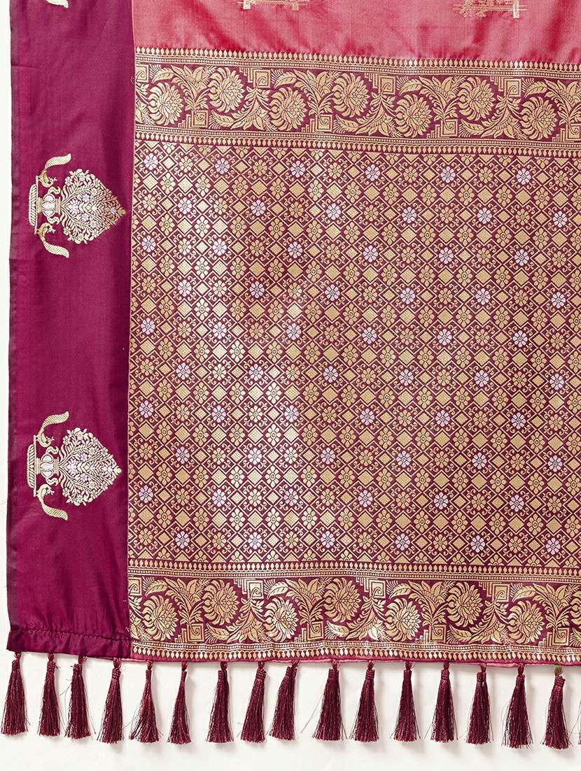 women self design banarasi saree with blouse - 22453711 -  Standard Image - 5
