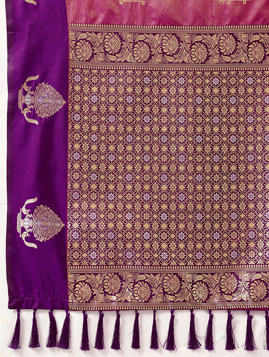 women self design banarasi saree with blouse - 22453715 -  Standard Image - 5