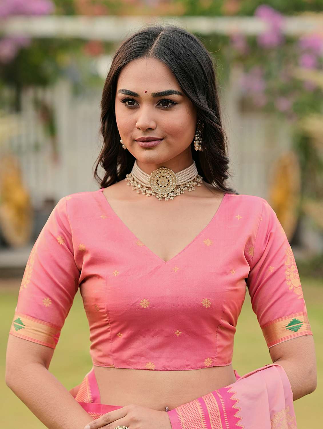 women self design paithani saree with blouse - 22453721 -  Standard Image - 5