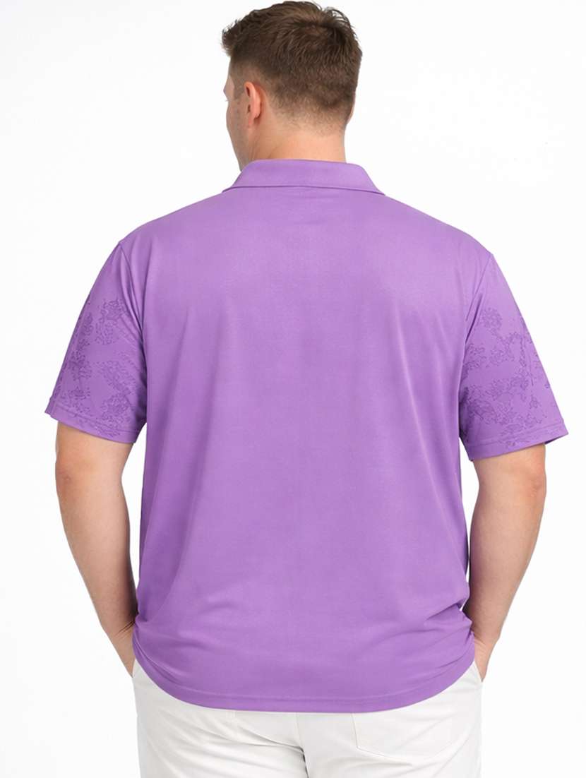 men lavender polyester all over print t-shirt - 22453811 -  Standard Image - 3