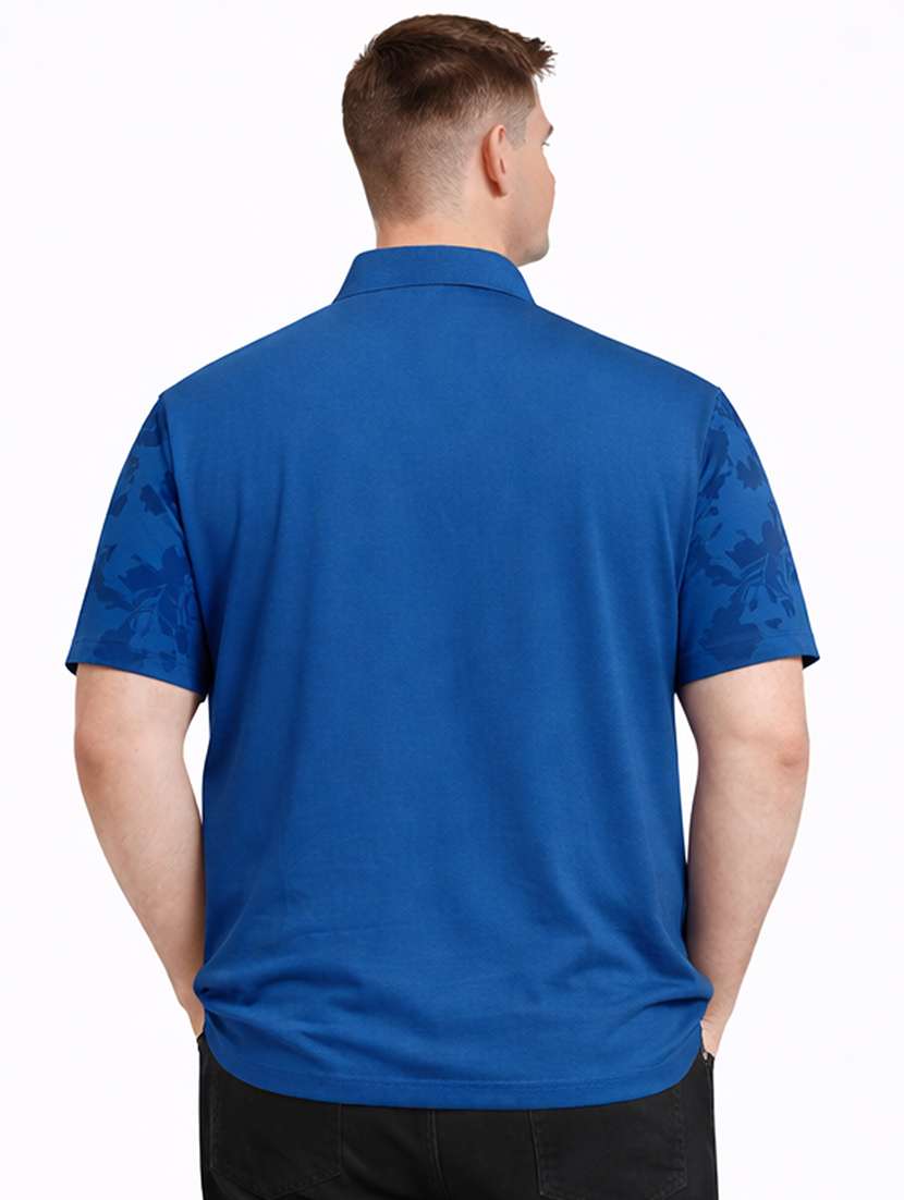 men blue polyester all over print t-shirt - 22453813 -  Standard Image - 3