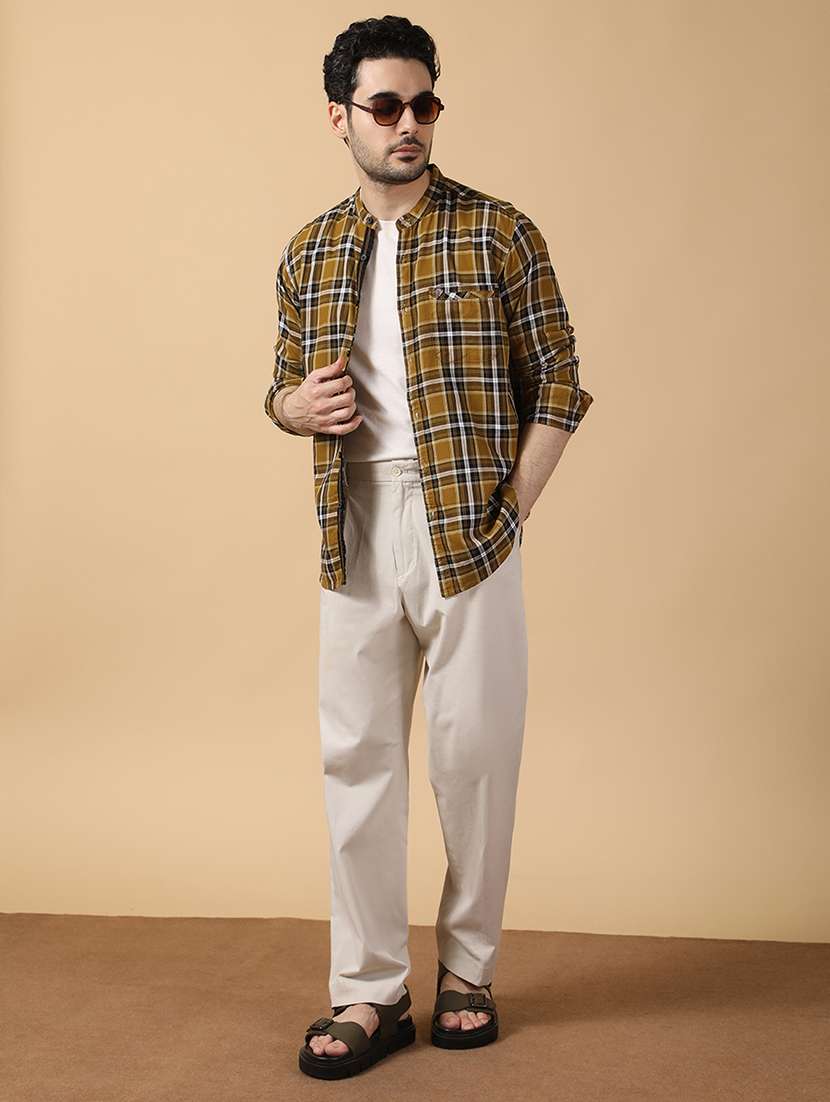 men checkered long sleeve regular fit casual shirt - 22453829 -  Standard Image - 5