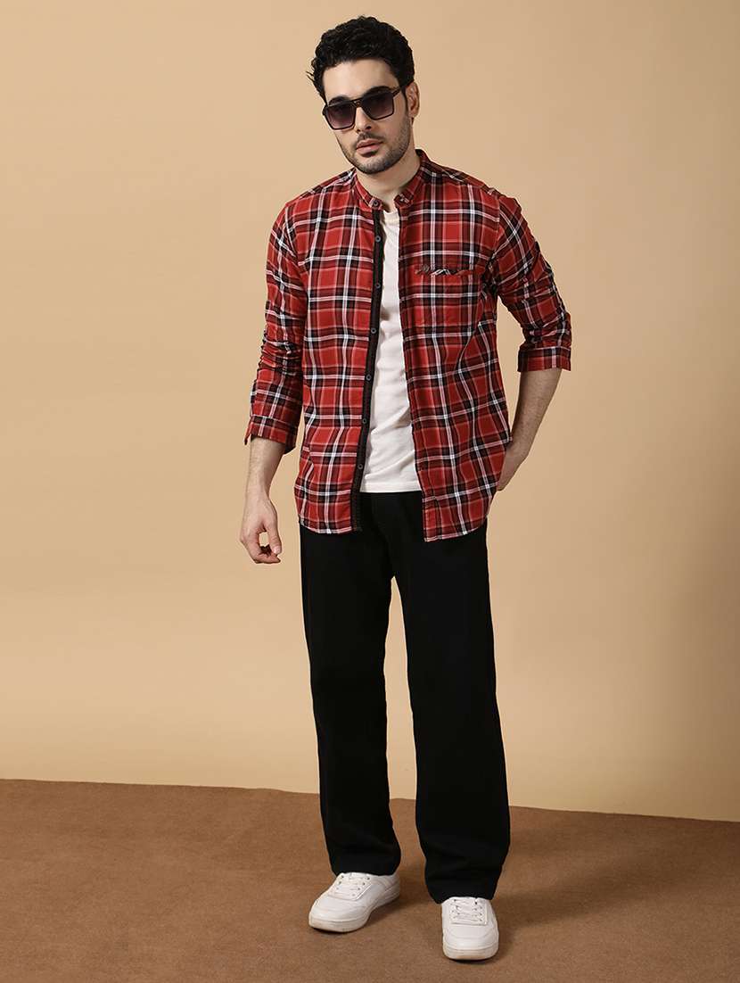 men checkered long sleeve regular fit casual shirt - 22453830 -  Standard Image - 5