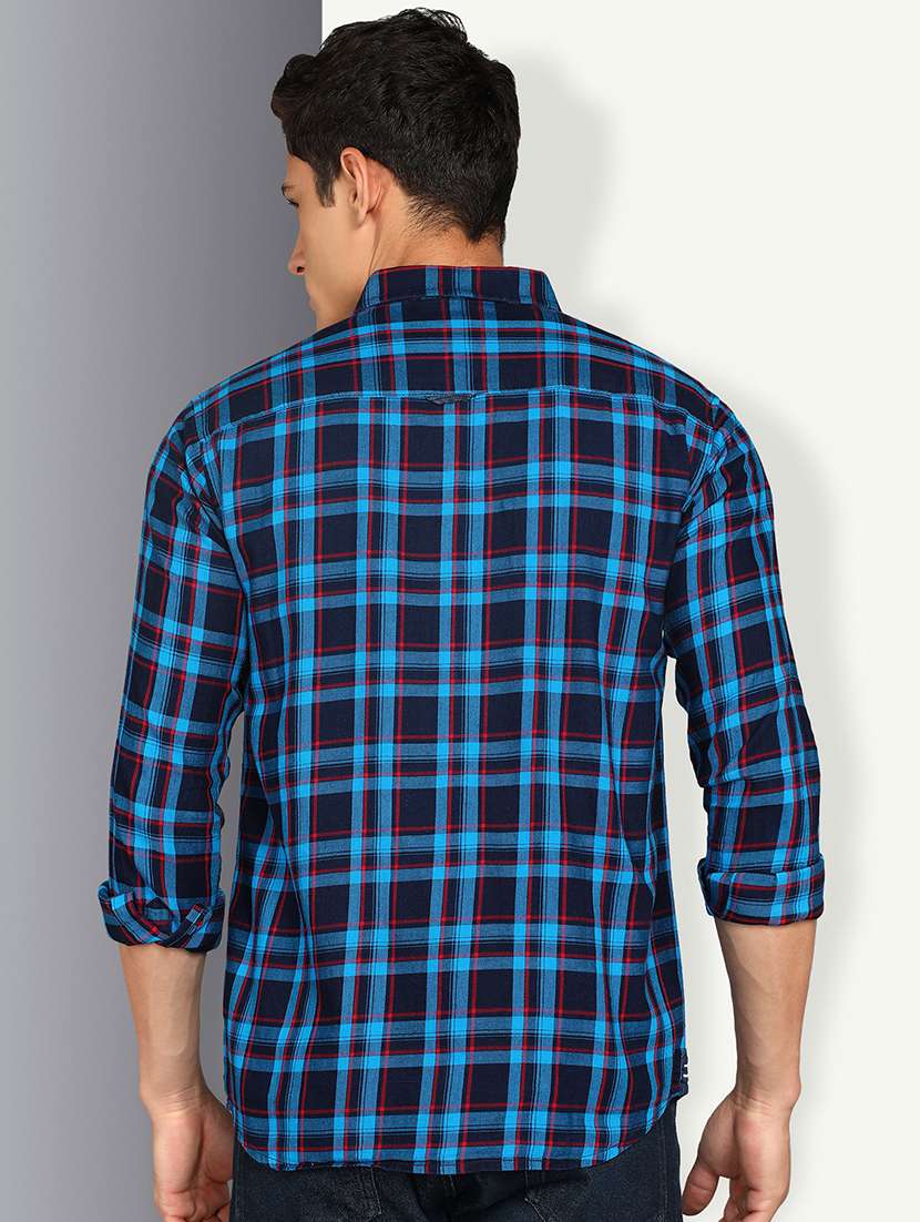 Men Checkered Long Sleeve Regular Fit Casual Shirt - 22453831 -  Standard Image - 3