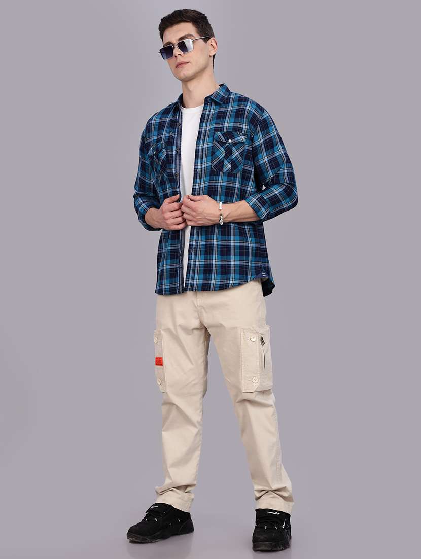 men checkered long sleeve regular fit casual shirt - 22453872 -  Standard Image - 5