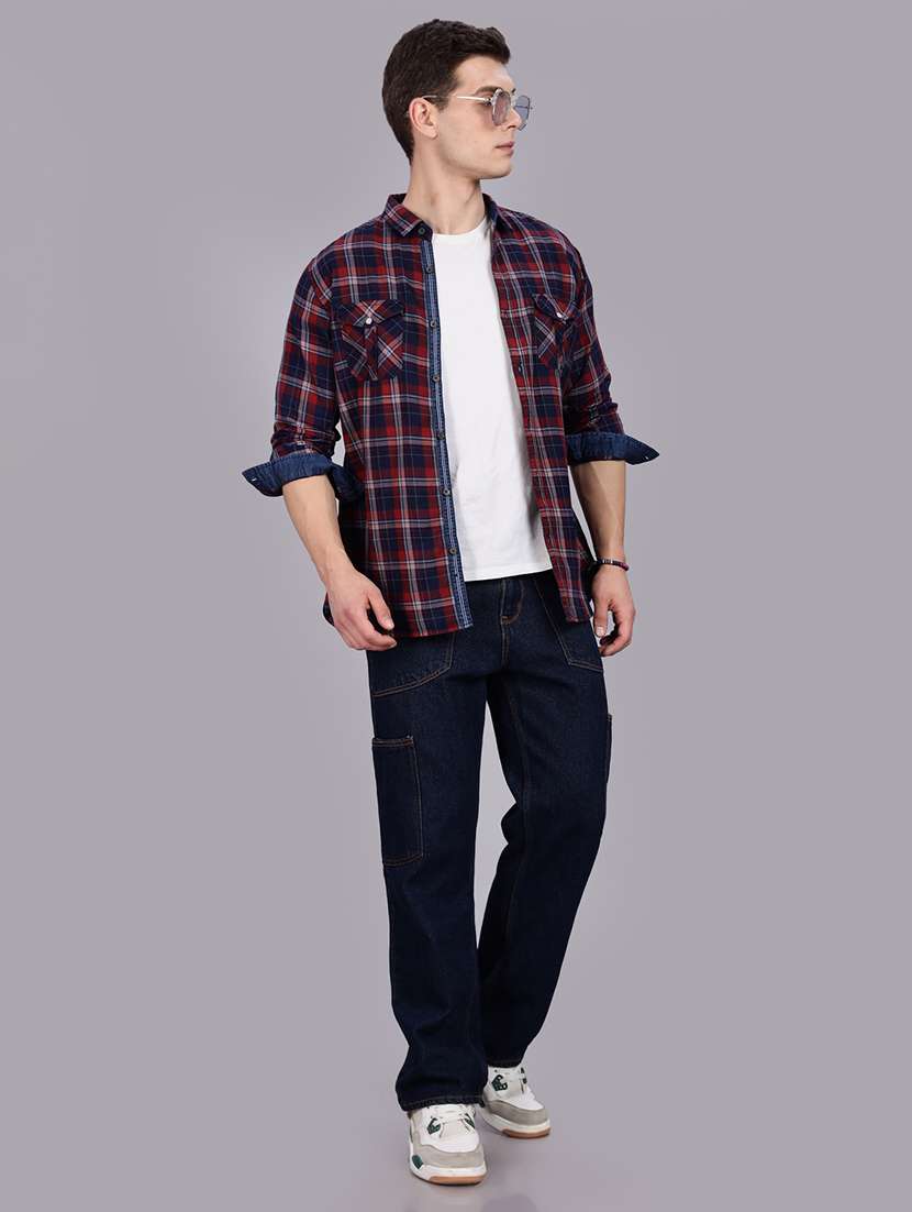 men checkered long sleeve regular fit casual shirt - 22453874 -  Standard Image - 5
