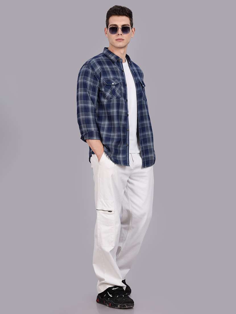 men checkered long sleeve regular fit casual shirt - 22453876 -  Standard Image - 5