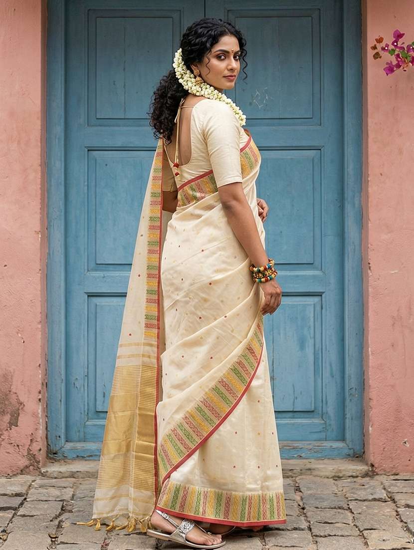 women self design banarasi saree with blouse - 22453907 -  Standard Image - 3