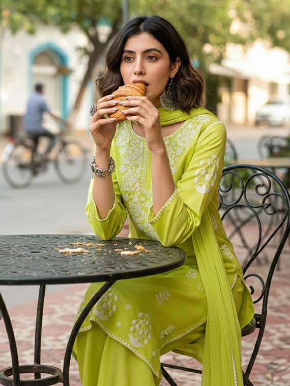 women green suit set - 22453943 -  Standard Image - 5