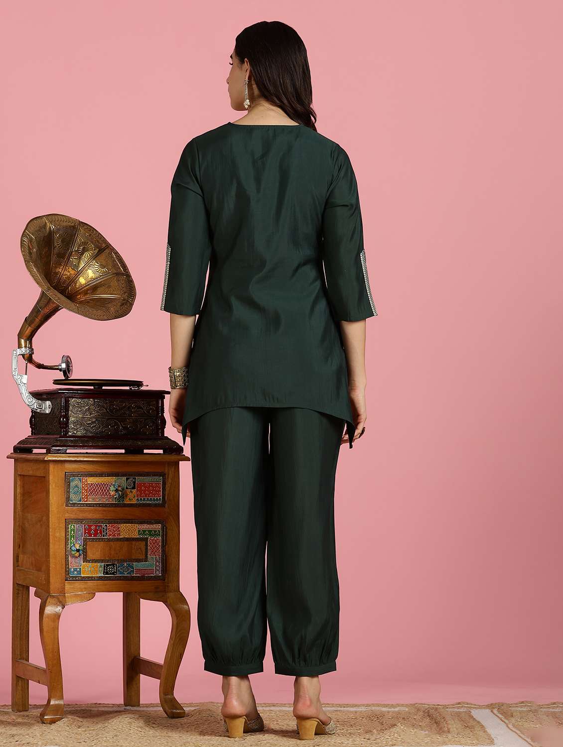 women solids green fusion set - 22453989 -  Standard Image - 3