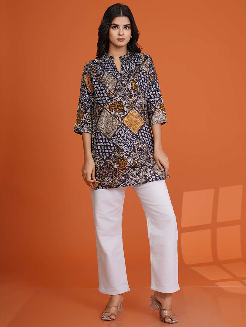 women multi colored viscose a-line dress