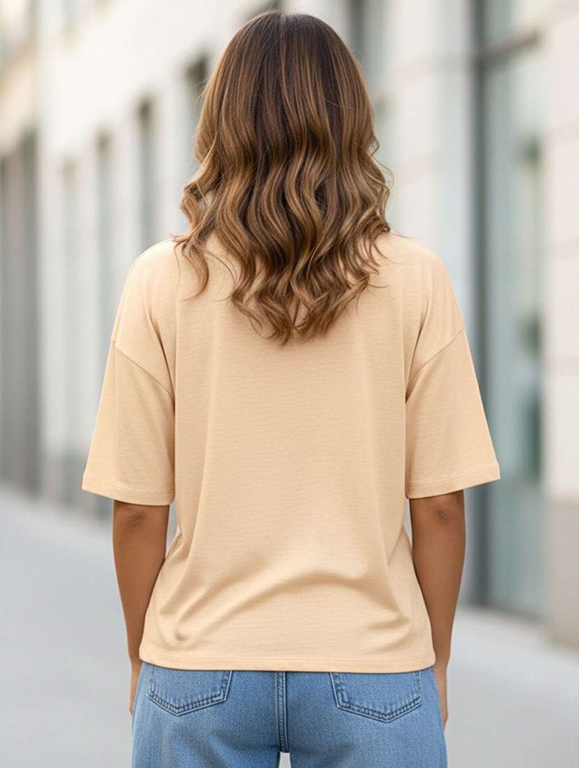 women printed short sleeve oversized t-shirt - 22454569 -  Standard Image - 3