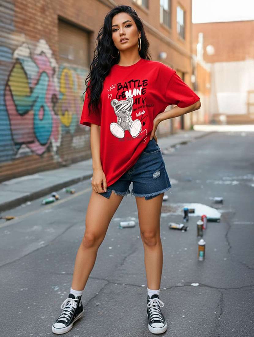 women printed short sleeve t-shirt - 22454906 -  Standard Image - 3