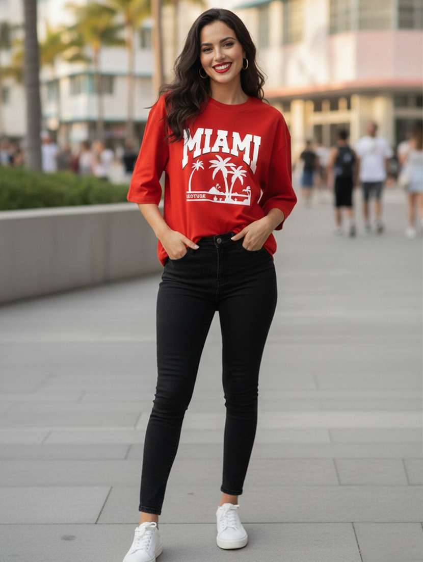 women printed short sleeve t-shirt - 22454924 -  Standard Image - 3