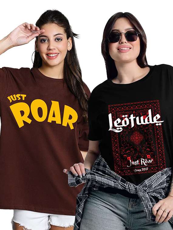 women pack of 2 short sleeve t-shirt