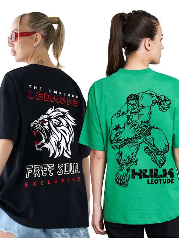 women pack of 2 short sleeve t-shirt