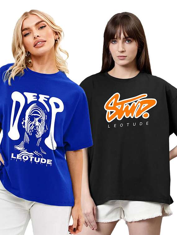 women pack of 2 short sleeve t-shirt