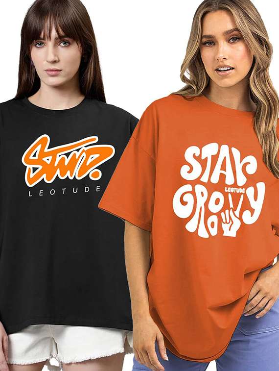 women pack of 2 short sleeve t-shirt
