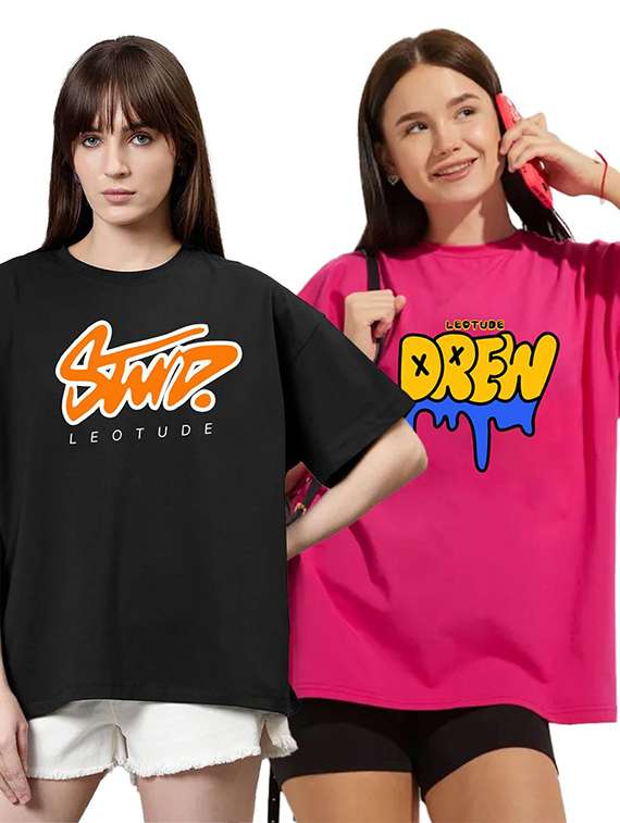 women pack of 2 short sleeve t-shirt