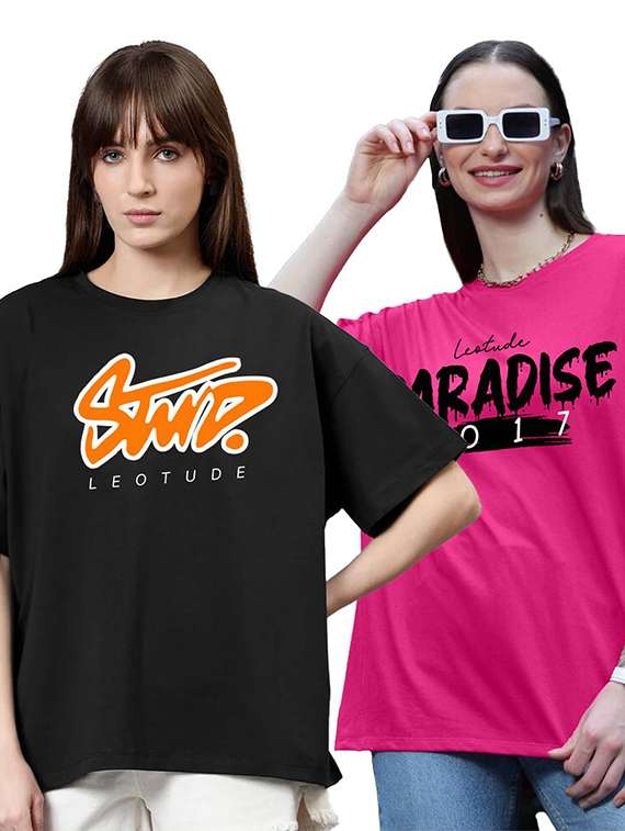 women pack of 2 short sleeve t-shirt