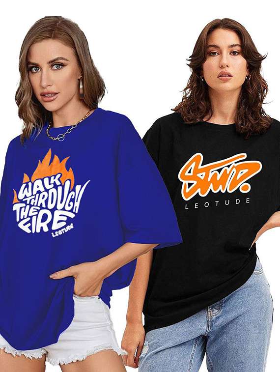women pack of 2 short sleeve t-shirt