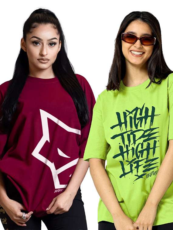 women pack of 2 short sleeve t-shirt
