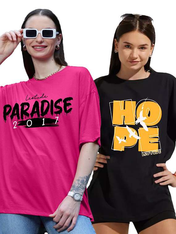 women pack of 2 short sleeve t-shirt