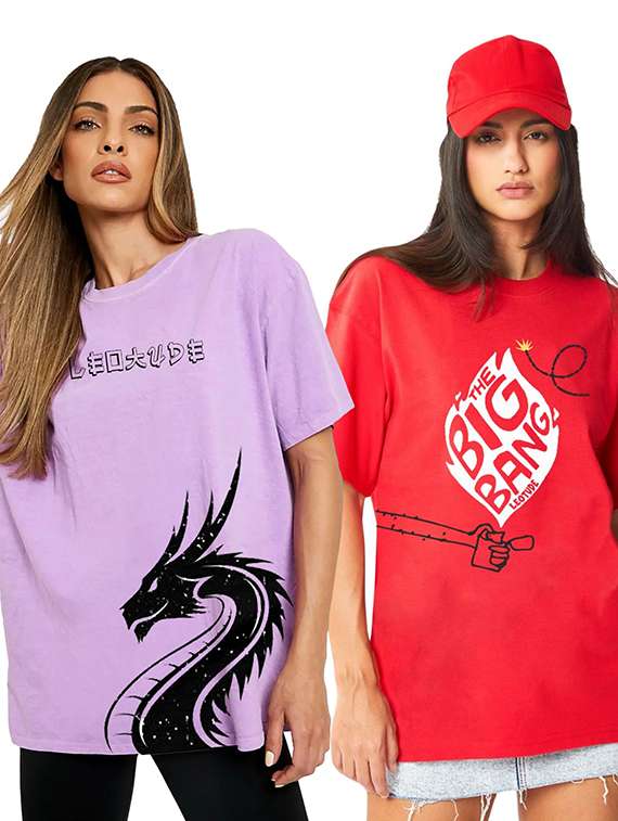 women pack of 2 short sleeve t-shirt