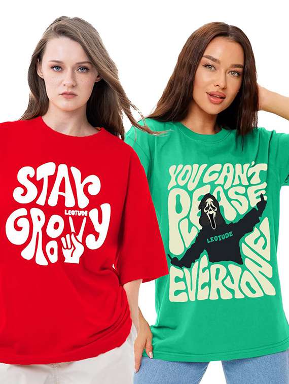 women pack of 2 short sleeve t-shirt