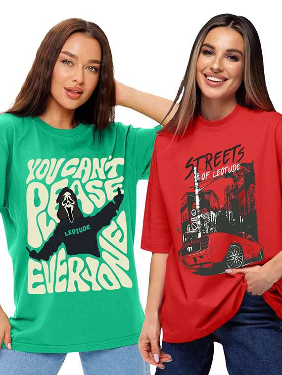 women pack of 2 short sleeve t-shirt