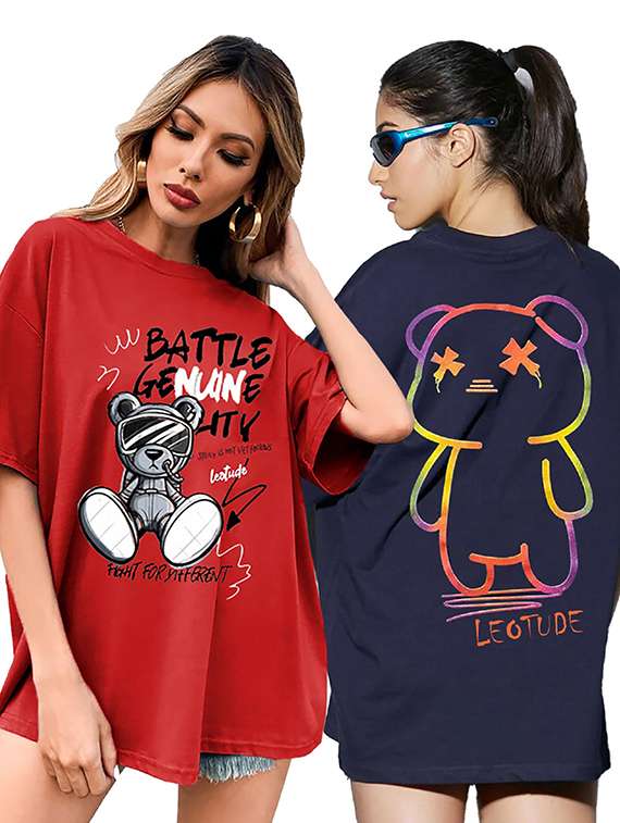 women pack of 2 short sleeve t-shirt