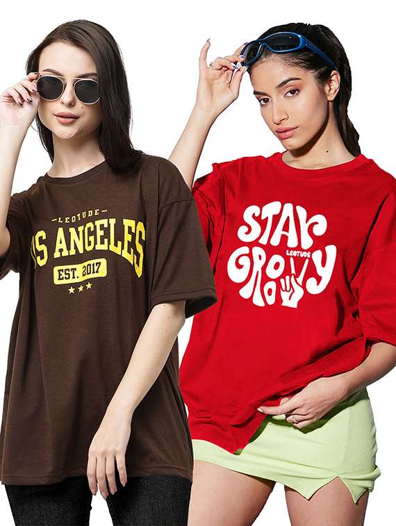 women pack of 2 short sleeve t-shirt
