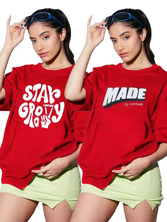 women pack of 2 short sleeve t-shirt