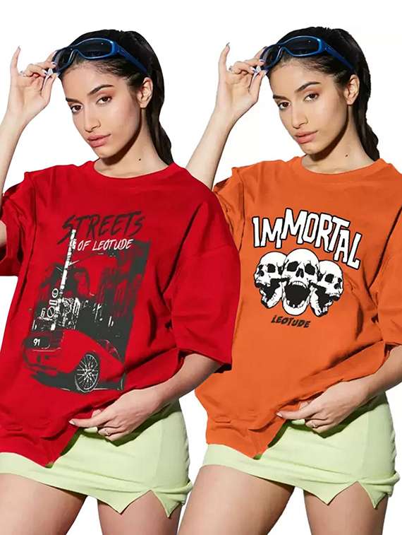 women pack of 2 short sleeve t-shirt
