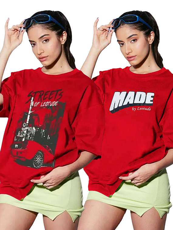 women pack of 2 short sleeve t-shirt