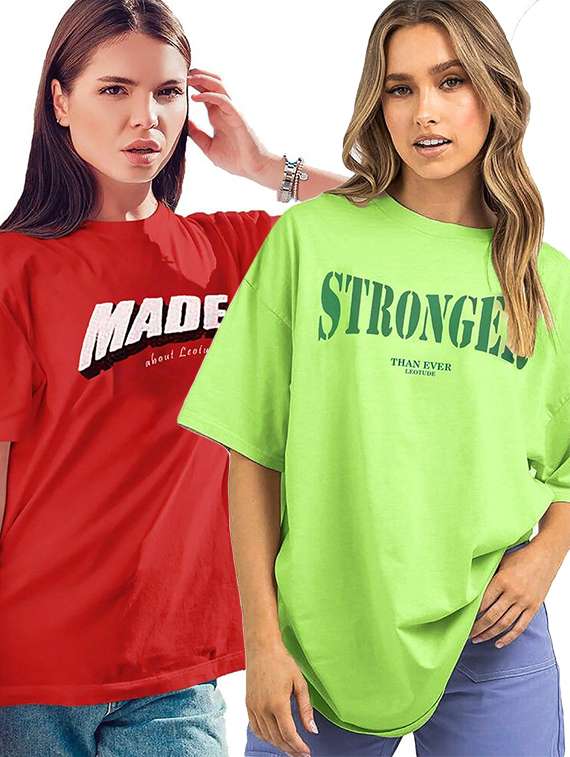 women pack of 2 short sleeve t-shirt