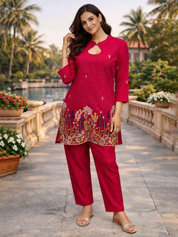 women pink co-ord set