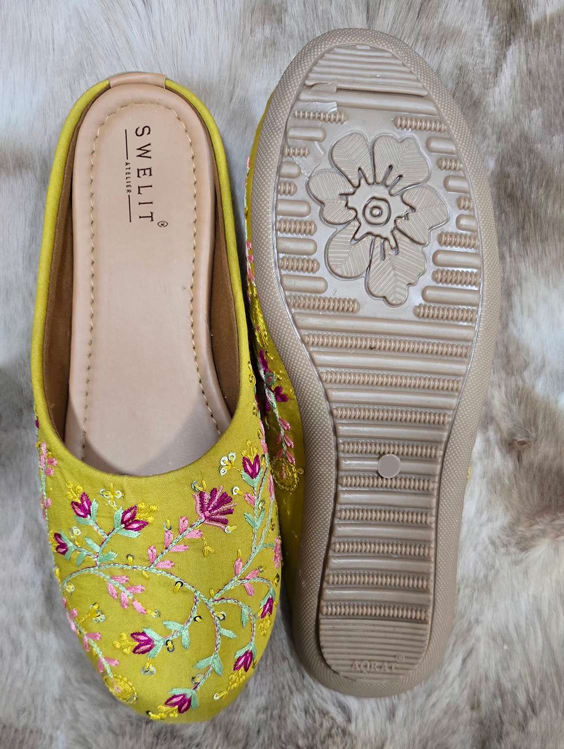 women embroidered slip on mule - 22455866 -  Standard Image - 3