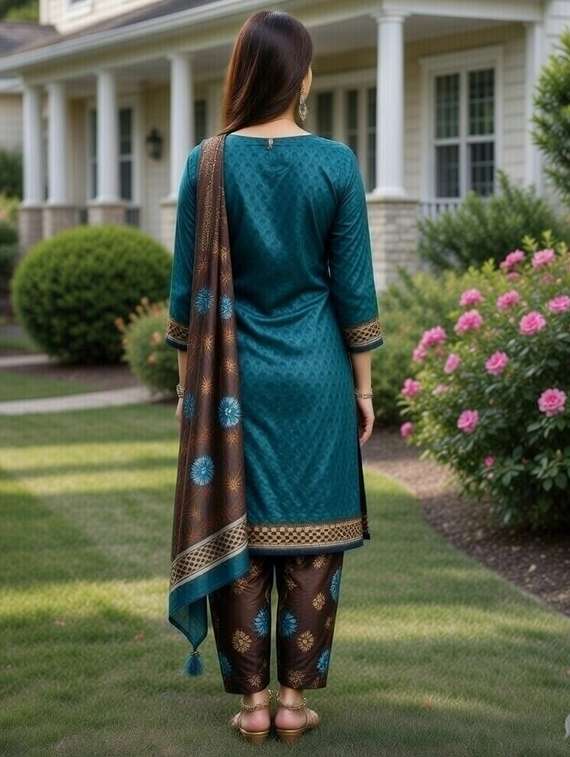 women green kurta salwar set - 22456092 -  Standard Image - 3