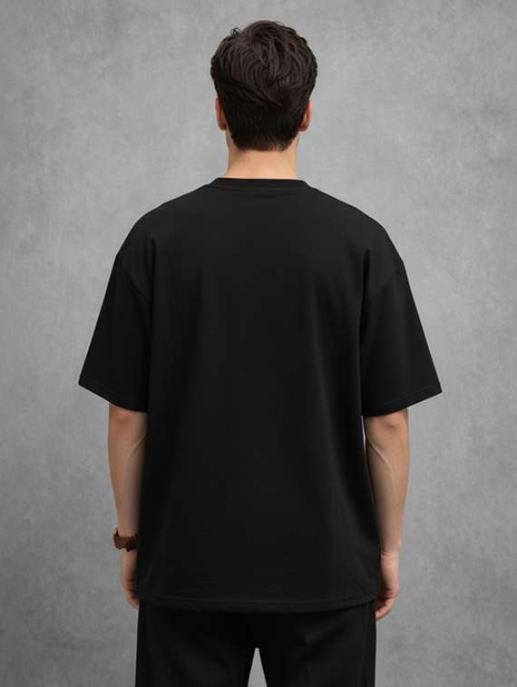 Men Typographic Short Sleeve Oversized T-shirt - 22456299 -  Standard Image - 3