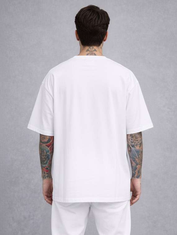 men typographic short sleeve oversized t-shirt - 22456306 -  Standard Image - 3
