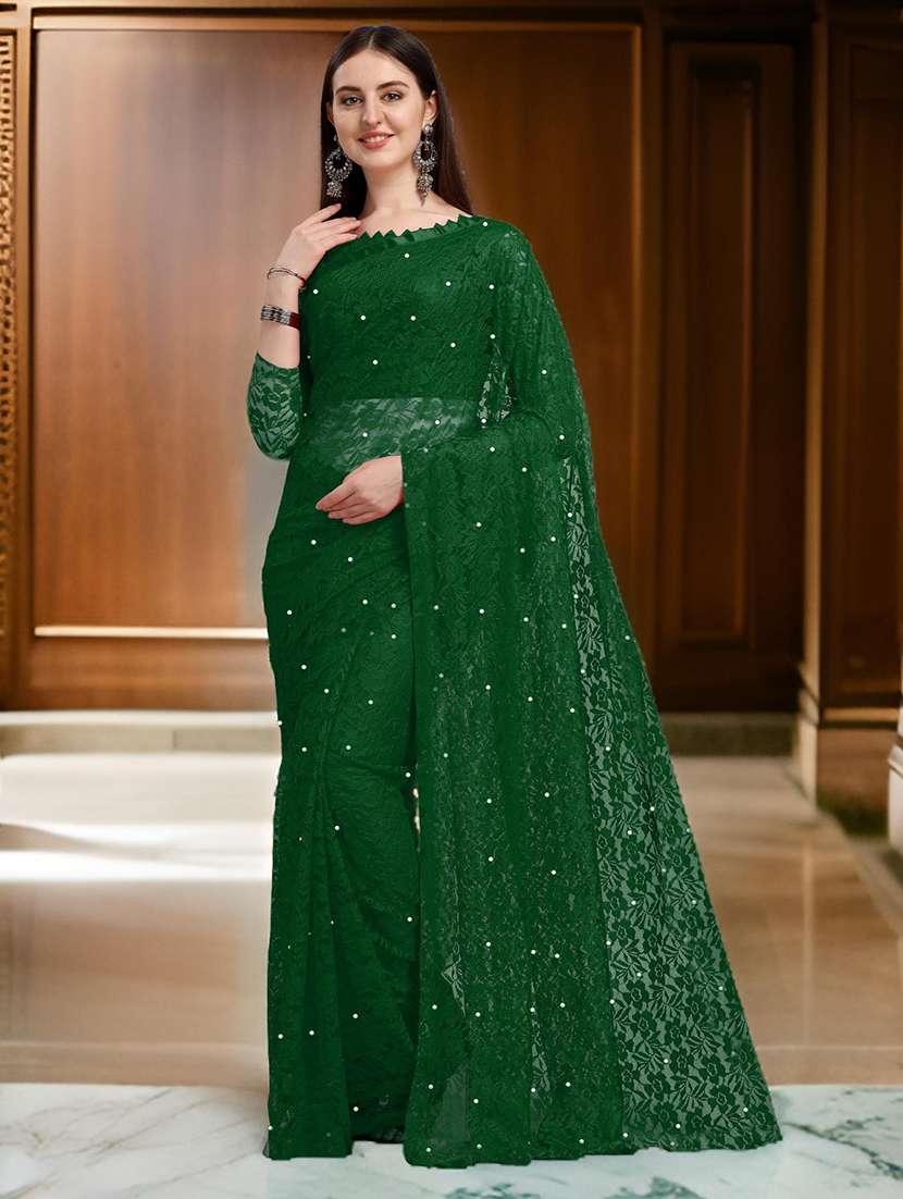 women self design embellished saree with blouse