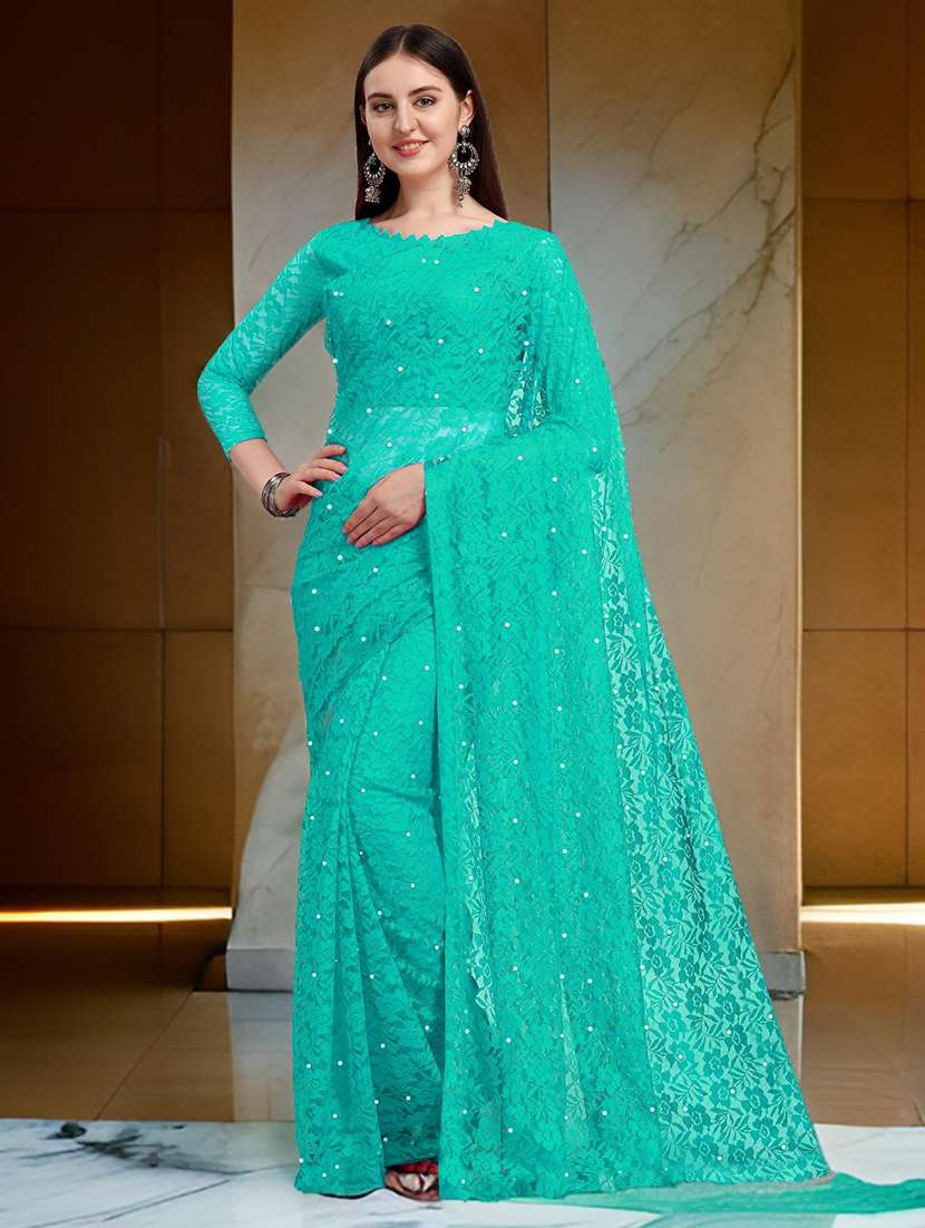 women self design embellished saree with blouse