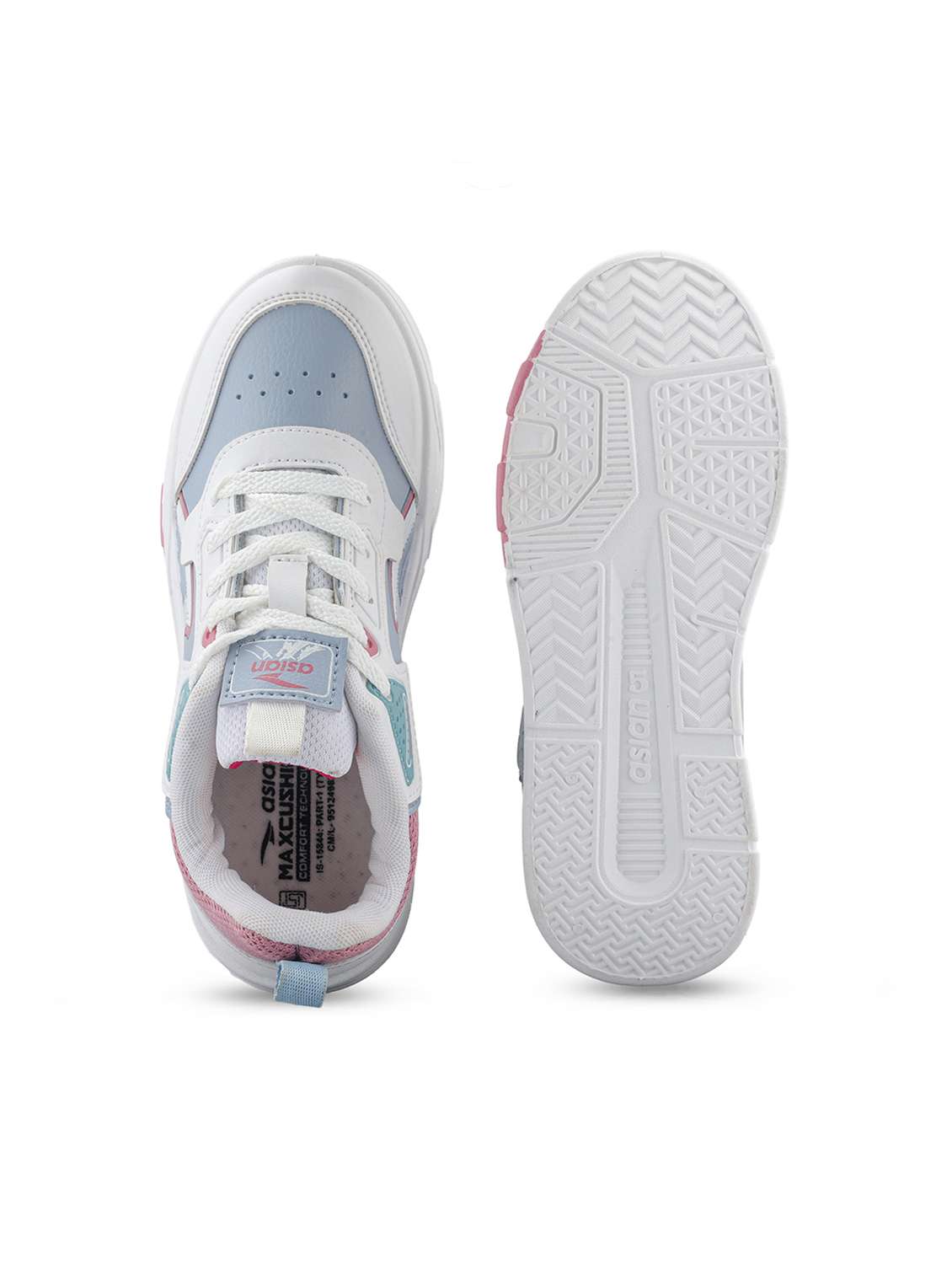 blue synthetic laceup casual shoes - 22456502 -  Standard Image - 5