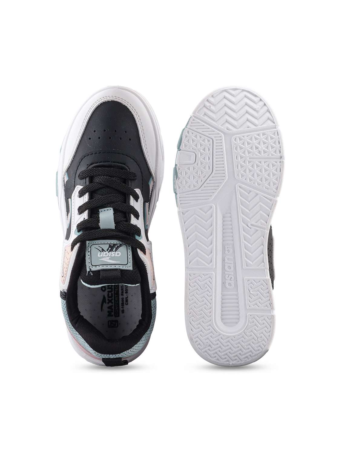 Women Black Lace-up Casual Shoe - 22456503 -  Standard Image - 5
