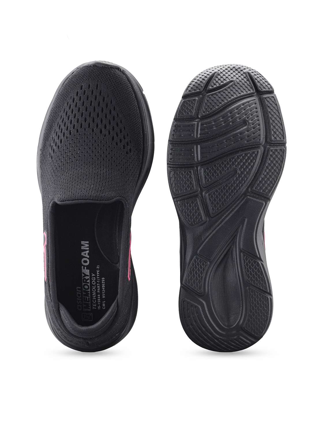 women black slip on casual shoe - 22456506 -  Standard Image - 5