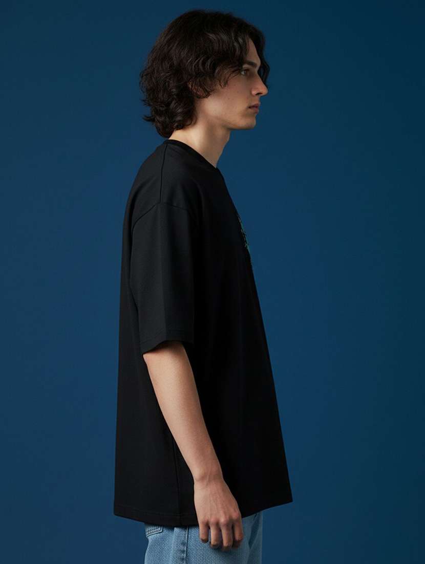 men printed short sleeve oversized t-shirt - 22456541 -  Standard Image - 3