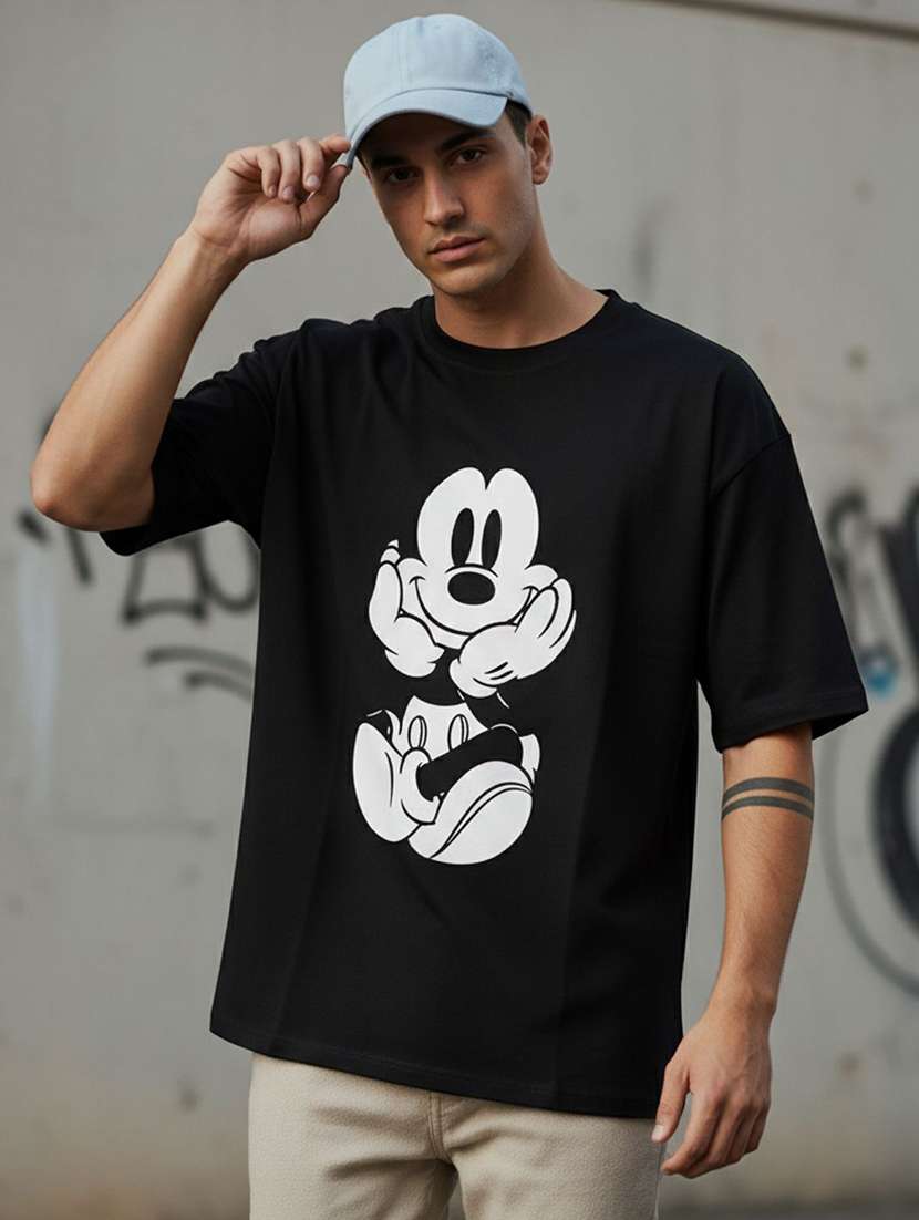 men graphic short sleeve oversized t-shirt