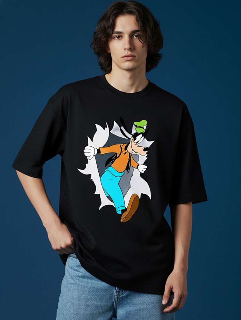 men graphic short sleeve oversized t-shirt