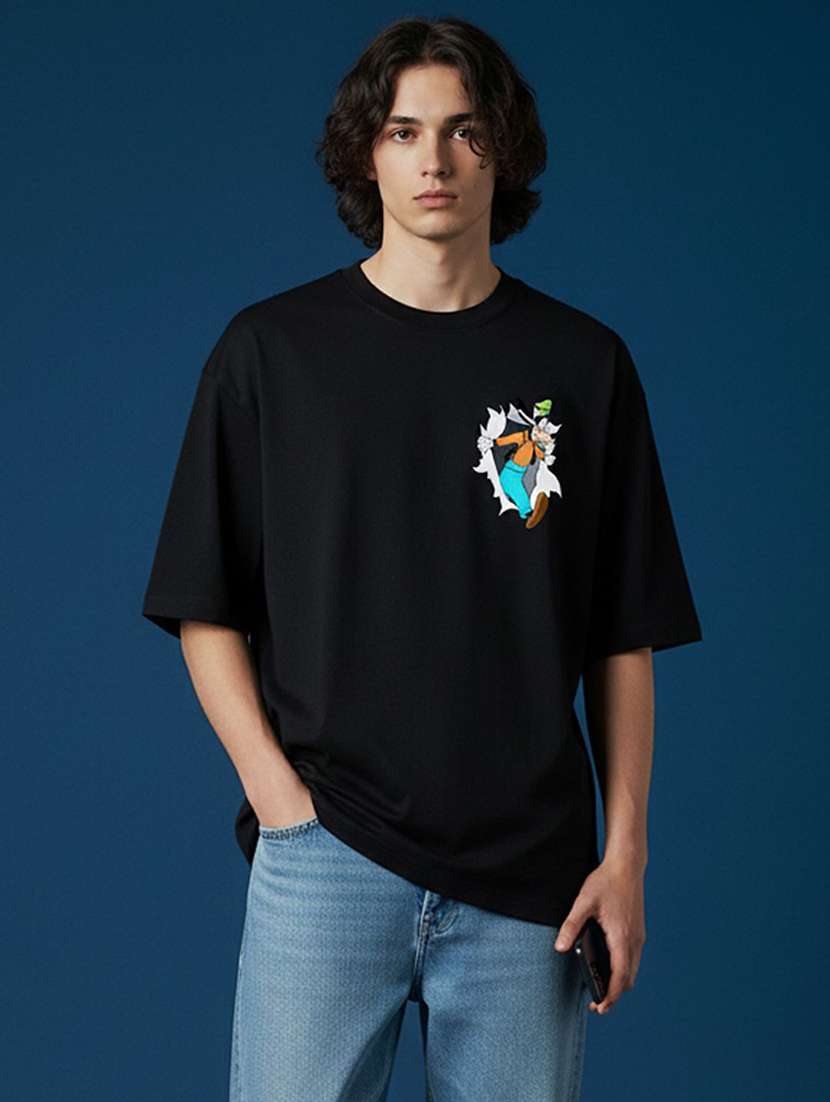 men graphic short sleeve oversized t-shirt - 22456557 -  Standard Image - 3